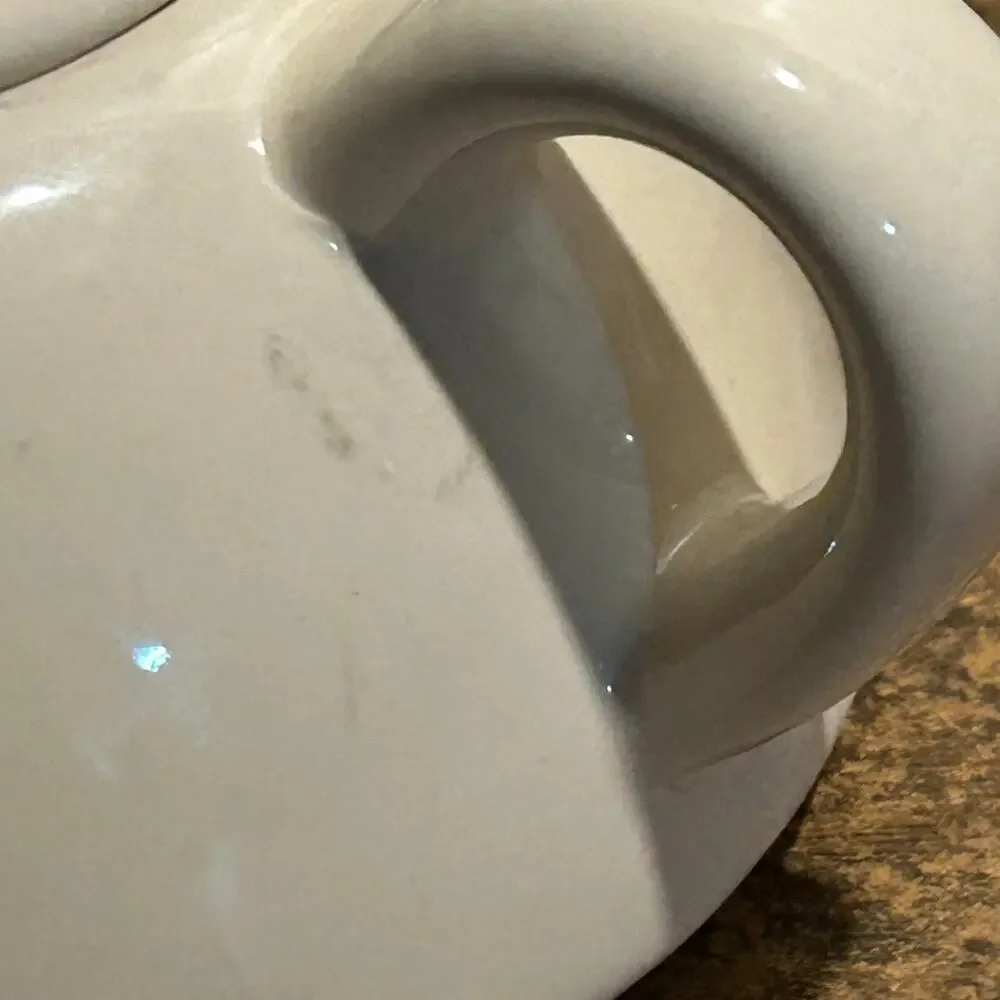 Ceramic Monarch Butterfly Teapot w Lid